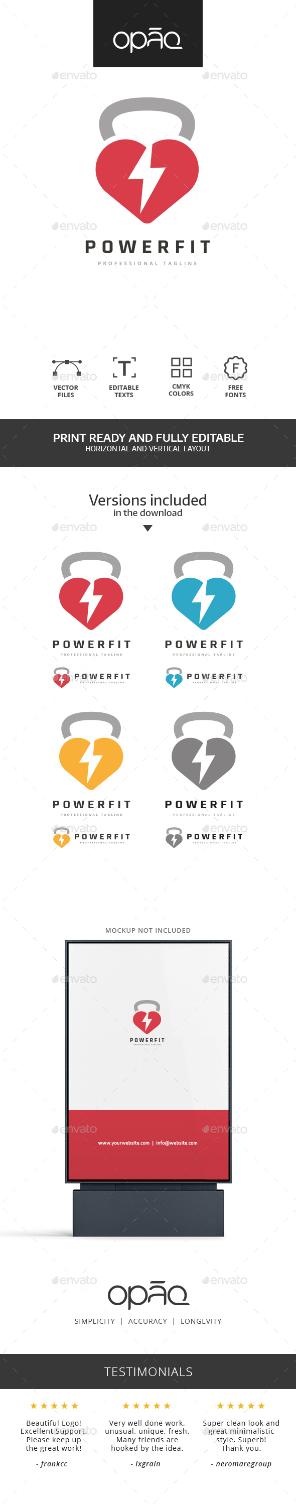 Heart Handle Weight Fitness Logo