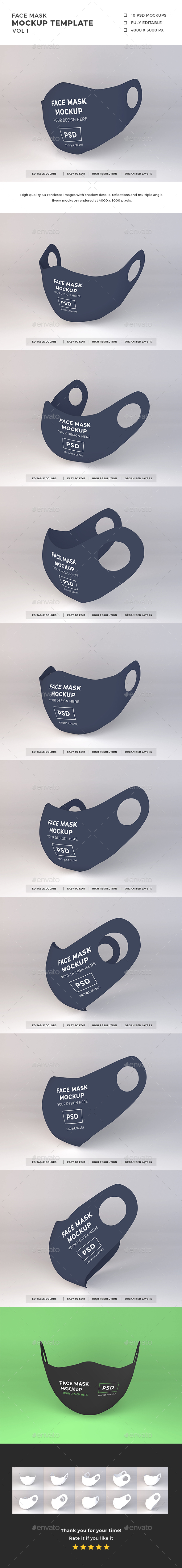 Download Masks Mockup Graphics Designs Templates From Graphicriver PSD Mockup Templates