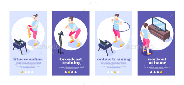 Fitness Online Isometric Posters