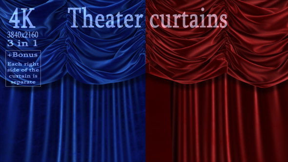 Beautiful velvet curtains in three versions