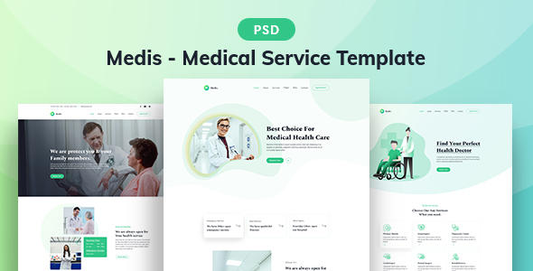 Medis - Medical Service PSD Template