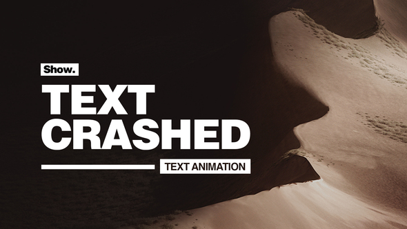 Text Crashed - Text Animation alt