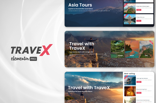 TraveX - Travel & Tour Agency Template Kit