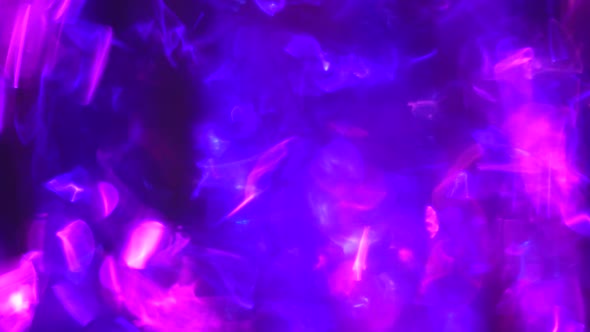 Neon Light Through a Prism Through Smoke