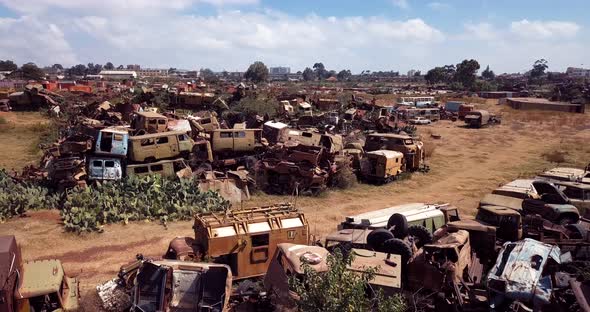 Eritrea Tank Grave Aerial