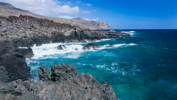 Volcanic Coastline In La Palma, Spain