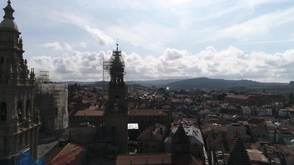 Santiago de Compostela Aerial View