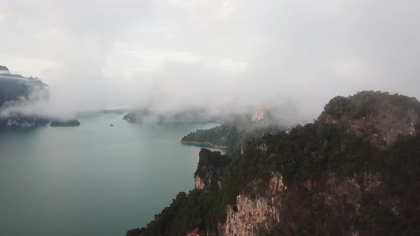 Khao Sok National Park Aerial View in Thailand