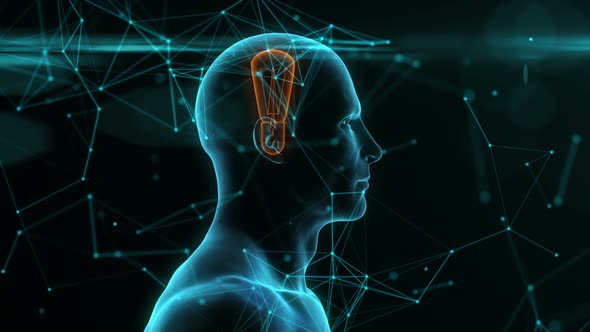 Blue Conceptual Thinking Man alt