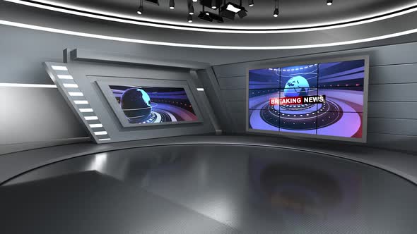 Virtual News Studio Set N046