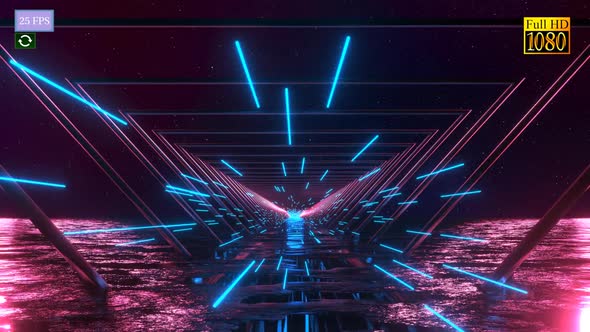 Motion Neon Light Vj A4 HD