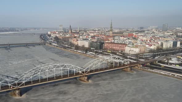 Riga aerial view