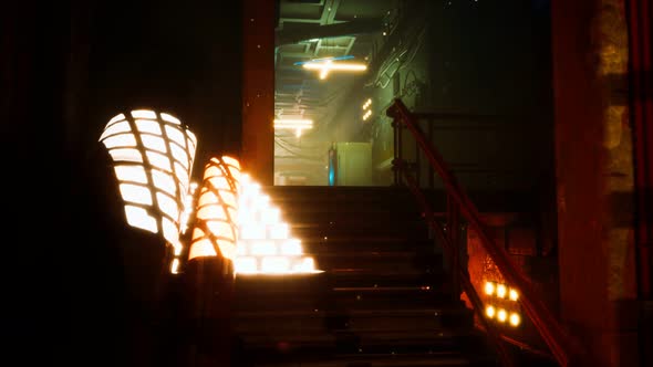 Interior of Abandoned Old Motel alt