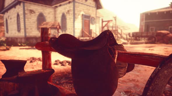 Old American Wild Western Style Town alt