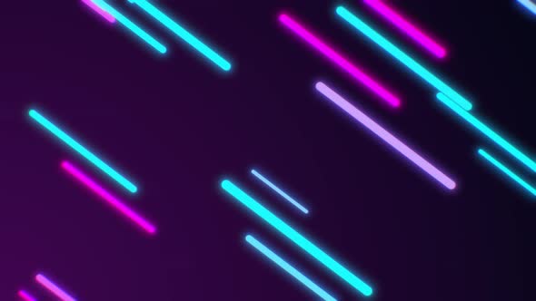 Neon blue and purple lines
