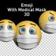 Emoji With Medical Mask 3D - VideoHive Item for Sale