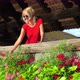Tourist Girl on Lucerne Flowery Bridge - VideoHive Item for Sale