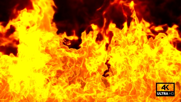 The Biggest Fire Flame Close Up View alt