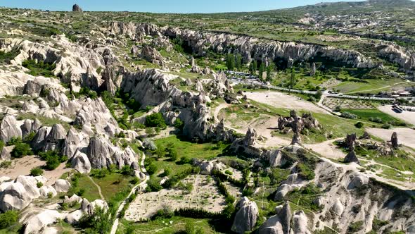 Cappadocia aerial view 4 K Awesome Background