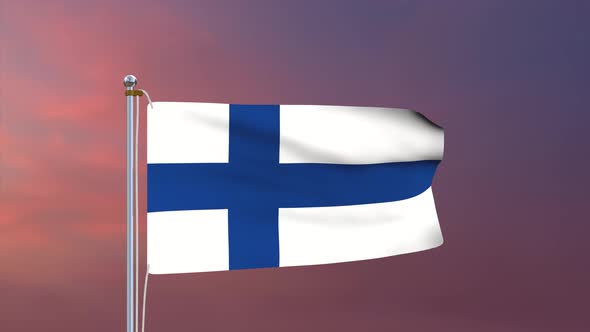 Finland Flag 4k