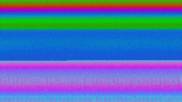 Playback of VHS videotapes bugs and static noise background, light static TV lines. alt