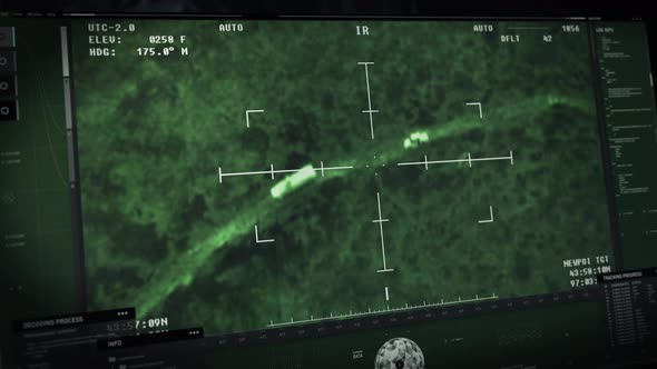 Weapon scanner is launching an attack on the dangerous terrorist forces vehicles alt