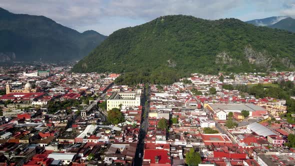 View of Churches and main plaza of Orizaba