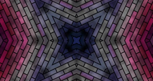 Abstract kaleidoscope animation.Abstract geometric animation .