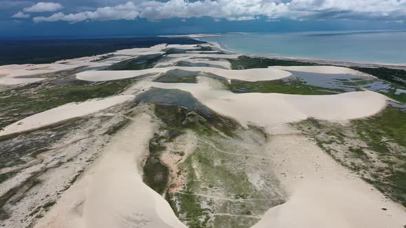 Jericoacoara Brazil. Tropical scenery for vacation travel. Northeast Brazil.