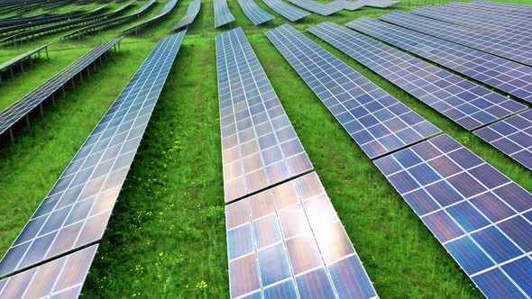 Photovoltaic farm as a renewable energy source. alt