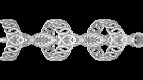 3D Rendering Abstract Wire Turning alt