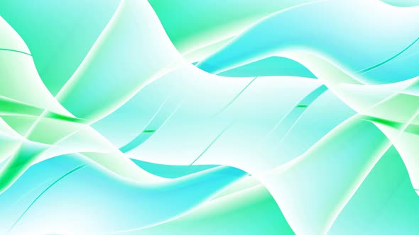 Abstract Background Green Cyan Wavy Background Animation