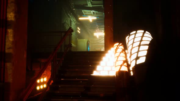 Interior of Abandoned Old Motel alt