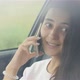 Beautiful Girl Talking on the Phone and Smiling - VideoHive Item for Sale