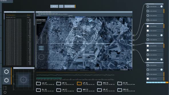 Scan Of Map In Advanced User Interface With Multiple Data To Hold Surveillance