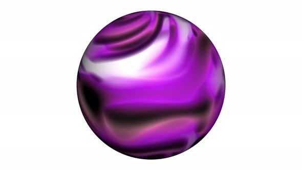 Abstract Liquid Splash Sphere Background Animation