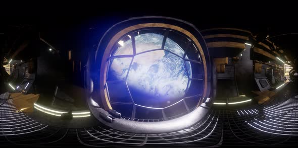 International Space Station Orbiting Earth in Virtual Reality alt