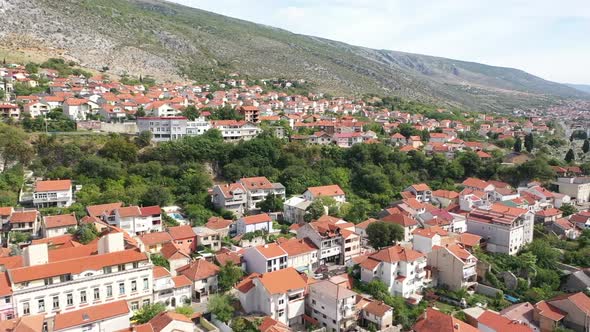 Aerial View on the Mostar City