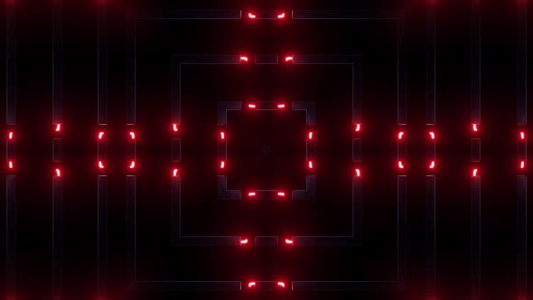 4k Red Neon Lights Vj Loop Pack