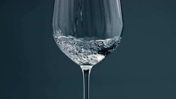 Clear Water Filling Cup Closeup