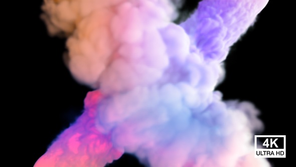 Festival Colourful Smoke Streaming Collisions 4K alt