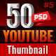 50-Youtube Thumbnail Templates - GraphicRiver Item for Sale
