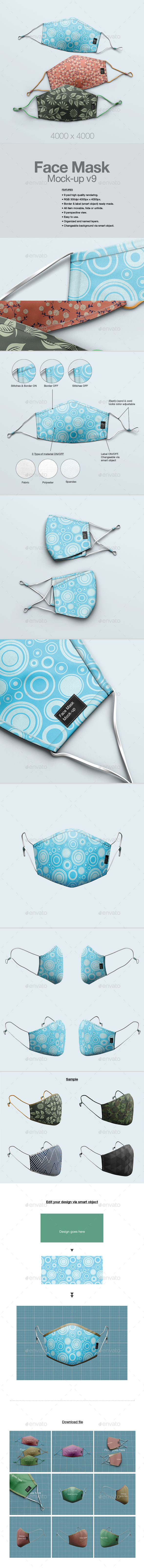 Download Masks Mockup Graphics Designs Templates From Graphicriver PSD Mockup Templates