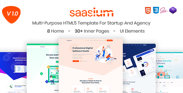 Saasium - Multi-Purpose HTML5 Template For Startup And Agency