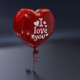 Balloon Heart Shaped 3D Model - 3DOcean Item for Sale