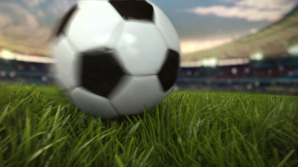 Soccer Ball Rolling Across The Field - Free After Effects Templates