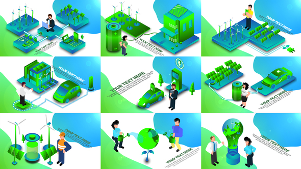 Gradient Isometric Ecology Concepts Pack