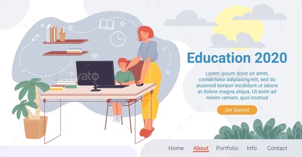 Innovative Online Education Process Landing Page