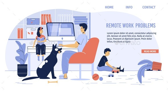 Remote Work Problem Troubleshooting Landing Page