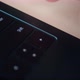 Shot From Above of a Part of a Laptop Keyboard with the Hand of a Working Person - VideoHive Item for Sale